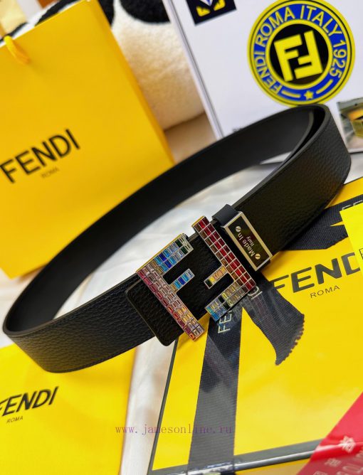 Belt FENDI Fendi ReproductionThe waistband is made of 100% head layer cowhide, ensuring genu ft8yr4wb - Image 7
