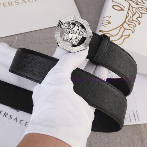 Width 4.0cm Versace This belt is adorned with the iconic Versace Medusa logo buckle, showcas t09jrqjd - Image 8