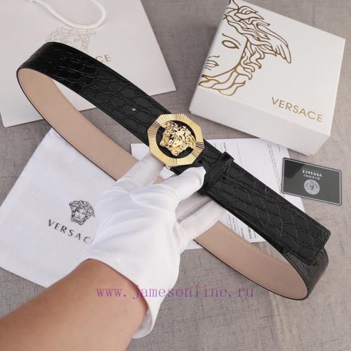 Width 4.0cm Versace This belt is adorned with the iconic Versace Medusa logo buckle, showcas yw9f8mtl - Image 2