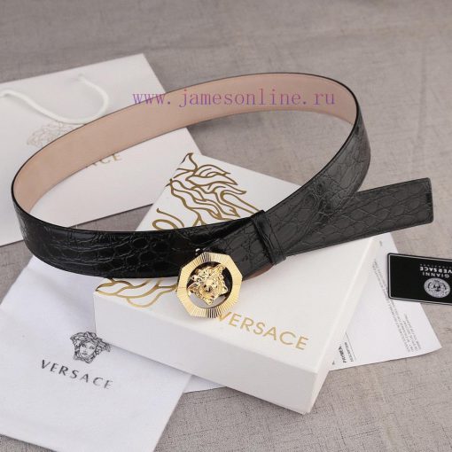 Width 4.0cm Versace This belt is adorned with the iconic Versace Medusa logo buckle, showcas yw9f8mtl - Image 3