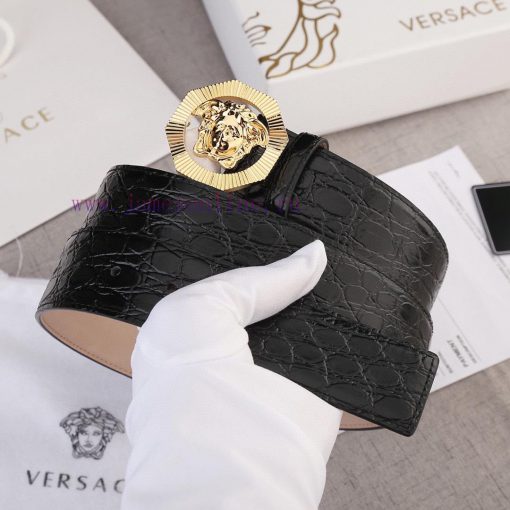 Width 4.0cm Versace This belt is adorned with the iconic Versace Medusa logo buckle, showcas yw9f8mtl - Image 5