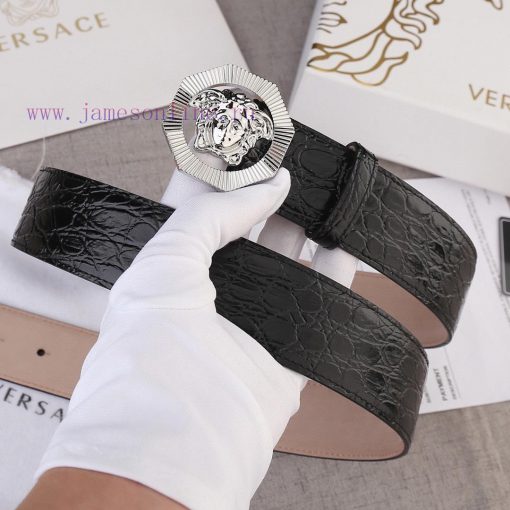 Width 4.0cm Versace This belt is adorned with the iconic Versace Medusa logo buckle, showcas yw9f8mtl - Image 7