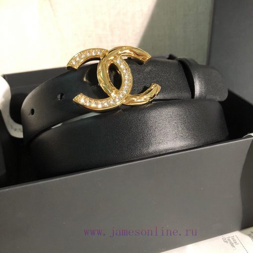 Chanel Women's Belt Product Width 3.0CM Double sided original cowhide leather, soft and deli uuvbbsm2 - Image 4