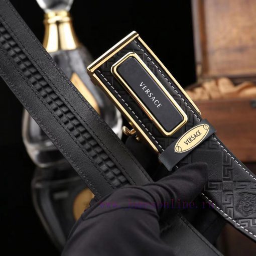 Complete setVERSACE100% dual color pure steel buckle materialThe front of the belt is made o m1s556yi - Image 7