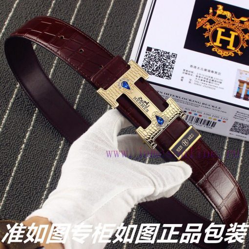 Hermes Her..mes️Identify and receive a punch as a giftMaterial: 100% head layer cowhide belt 0z43umcb - Image 4