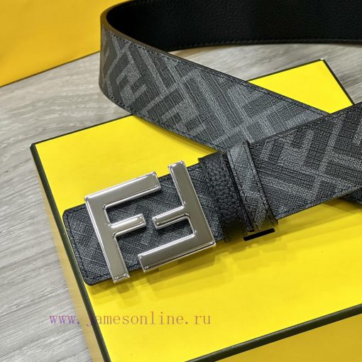FENDI FendiFull set of the same width 4.0CM double ring front and back waist belt FF nail bu t3m7xcdu - Image 3