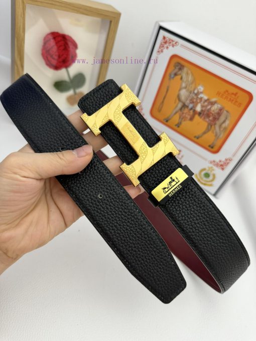 Hermes Hermès  Material: Leather Belt with 100% Head Layer. The leather belt is guaranteed t hhakf9mr - Image 3