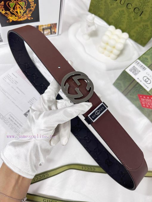 Belt Gucci Gucci️The waistband is made of 100% head layer cowhide, ensuring the rotating use o1c62apv - Image 4
