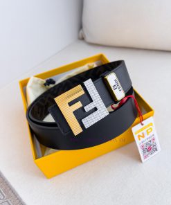 Fendi FENDI ️ Belt and beltBuckle, original classic pure copper boutique letter buckle, phot ph6mzixe