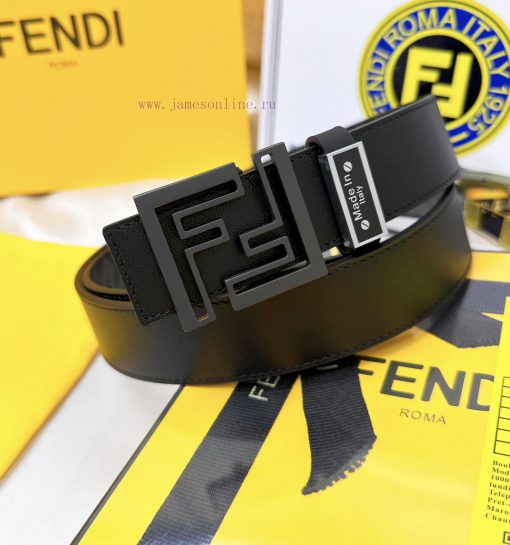 Belt FENDI Fendi ReproductionThe waistband is made of 100% cowhide, ensuring a double-layer cx99nc2g - Image 3
