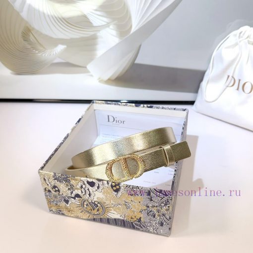2.0cm Dior new belt, double-sided top layer cowhide material, length 75.80.85.90.95.100 euro eh30rw7i - Image 8
