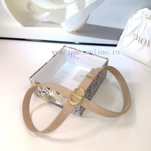 2.0cm Dior new belt, double-sided top layer cowhide material, length 75.80.85.90.95.100 euro fj699hqr - Image 7