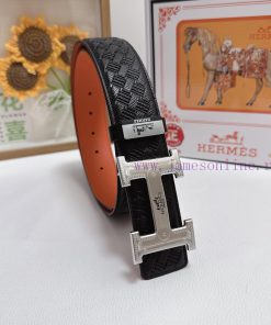 Hermes Hermès  Material: Leather Belt with 100% Head Layer. The leather belt is guaranteed t fprzo43v