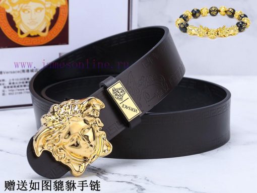 Belt Versace Ver…Belt made of 100% head layer cowhide, double-sided can be used to ensure th tybm348z - Image 2