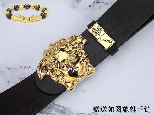 Belt Versace Ver…Belt made of 100% head layer cowhide, double-sided can be used to ensure th tybm348z - Image 9