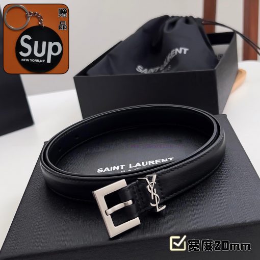 Female version Y.S.LComplete set of free keytag casual belt series with simple metal logo, s byh8mud8 - Image 2
