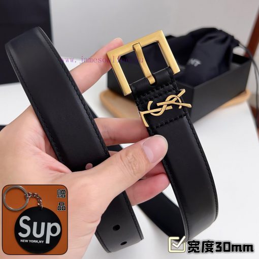 Female version Y.S.LComplete set of free keytag casual belt series with simple metal logo, s awdv4og6 - Image 4