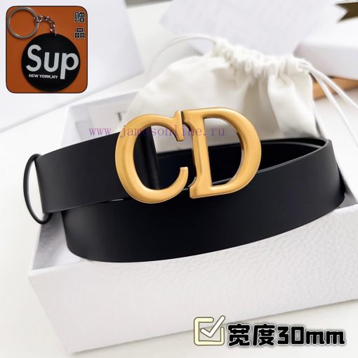 Female version DiorComplete set of free keytag leisure belt series with simple metal "CD" lo g1a6lkti - Image 3