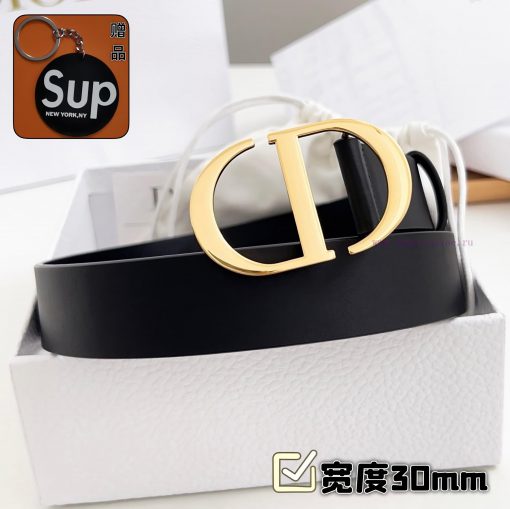 Female version DiorComplete set of free keytag leisure belt series with simple metal "CD" lo zs88itph