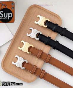 Female version CELINEComplete set of free keytag casual belt series with simple metal logo, sme6drkr