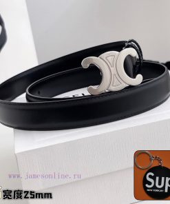 Female version CELINEComplete set of free keytag casual belt series with simple metal logo, nxvw97zf