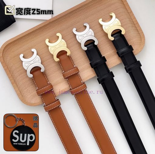 Female version CELINEComplete set of free keytag casual belt series with simple metal logo, nxvw97zf - Image 7