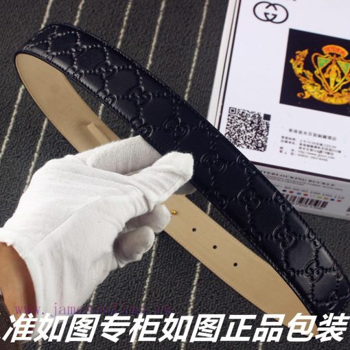 Gucci️Identify and receive a punch as a giftMaterial: 100% head layer cowhide belt, 24k pure ccguy45o - Image 4
