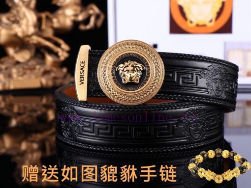 Belt Versace Ver…️The waistband is made of 100% head layer cowhide, hand woven to ensure tha oi07d6jo - Image 2