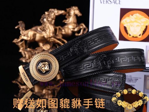 Belt Versace Ver…️The waistband is made of 100% head layer cowhide, hand woven to ensure tha oi07d6jo - Image 3