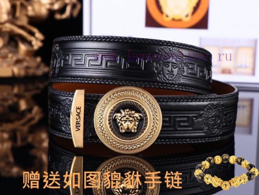Belt Versace Ver…️The waistband is made of 100% head layer cowhide, hand woven to ensure tha oi07d6jo - Image 5