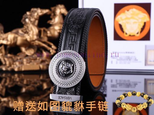 Belt Versace Ver…️The waistband is made of 100% head layer cowhide, hand woven to ensure tha fdv82s5e - Image 4