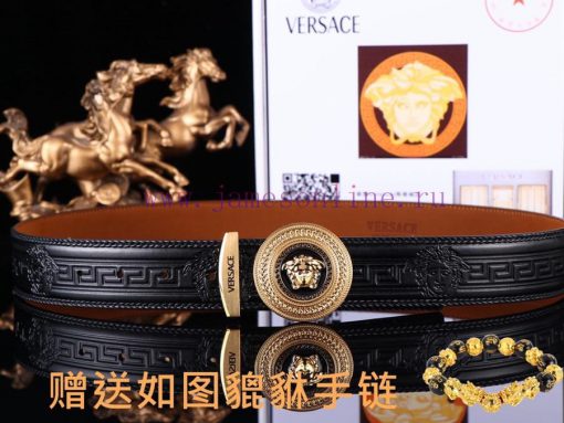 Belt Versace Ver…️The waistband is made of 100% head layer cowhide, hand woven to ensure tha oi07d6jo - Image 7