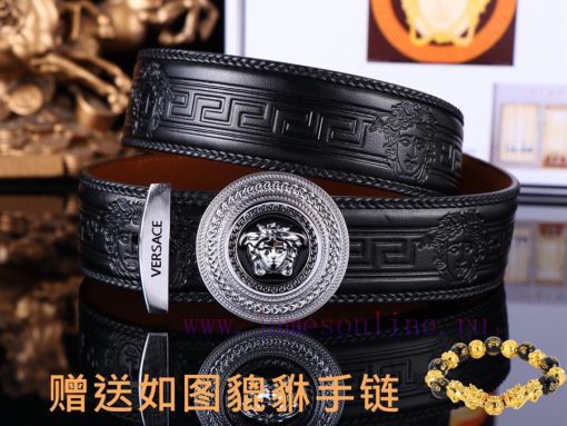 Belt Versace Ver…️The waistband is made of 100% head layer cowhide, hand woven to ensure tha fdv82s5e - Image 6