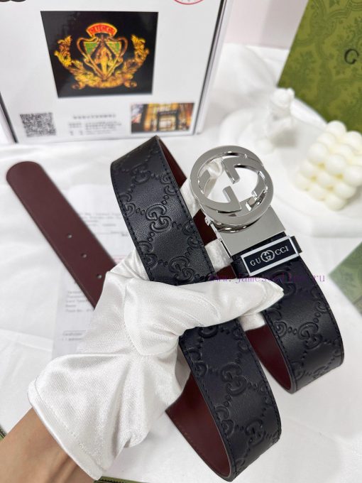 Belt Gucci Gucci️The waistband is made of 100% head layer cowhide, ensuring the rotating use fr51950l - Image 3