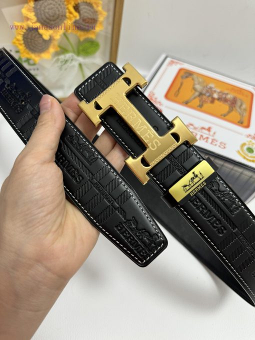 Hermes Hermès  Material: Leather Belt with 100% Head Layer. The leather belt is guaranteed t 7yu382sm - Image 4
