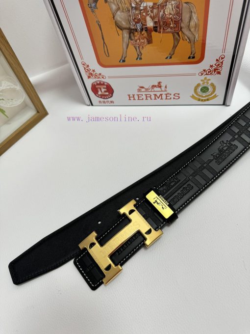 Hermes Hermès  Material: Leather Belt with 100% Head Layer. The leather belt is guaranteed t 2e30o3nt - Image 10