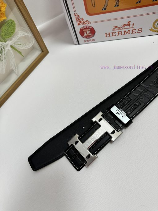 Hermes Hermès  Material: Leather Belt with 100% Head Layer. The leather belt is guaranteed t kbk782yr - Image 9