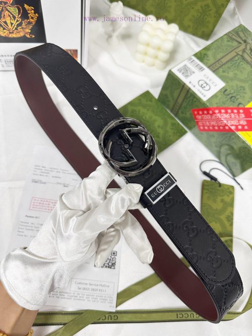 Belt Gucci Gucci️Belt made of 100% head layer cowhide, guaranteed genuine leather, 24k rotat f70858e3 - Image 4