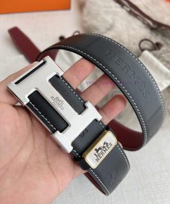 Hermes Hermes waist beltHanging buckle, classic pure steel material buckle head, double-side kqmlzrd9