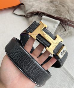Hermes Hermes waist beltHanging buckle, classic pure steel material buckle head, double-side 05yn3xbz