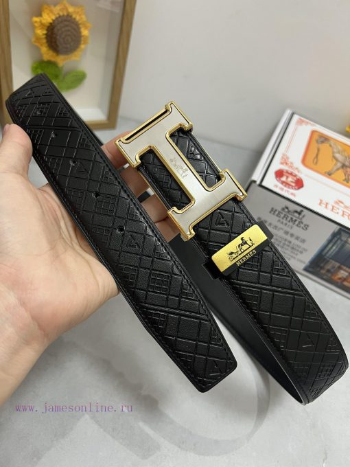Hermes Hermès  Material: Leather Belt with 100% Head Layer. The leather belt is guaranteed t 28ae6a4x - Image 3