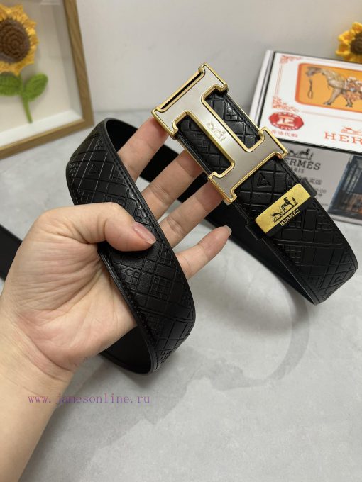 Hermes Hermès  Material: Leather Belt with 100% Head Layer. The leather belt is guaranteed t 28ae6a4x - Image 5