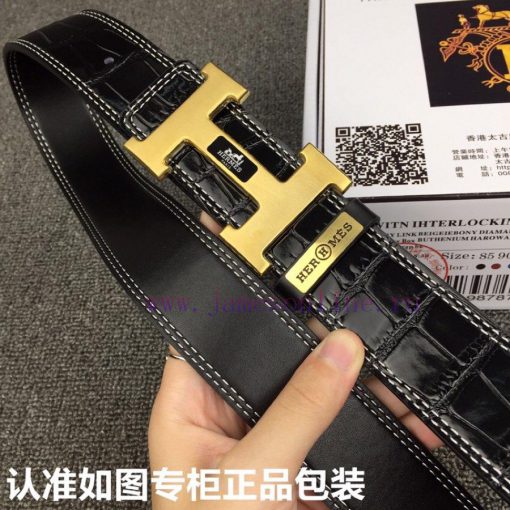 Hermes Hermes crocodile patternGrade: Italian imported 100% top layer cowhide, Hermes. Herm lca2iz5x - Image 6