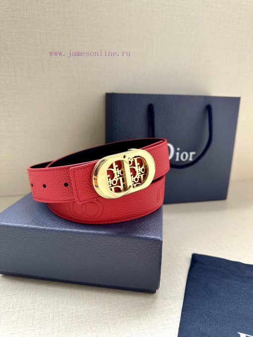 This 35mm double-sided belt from Dior combines elegance and modern style. One side is made o 3f14toug - Image 6