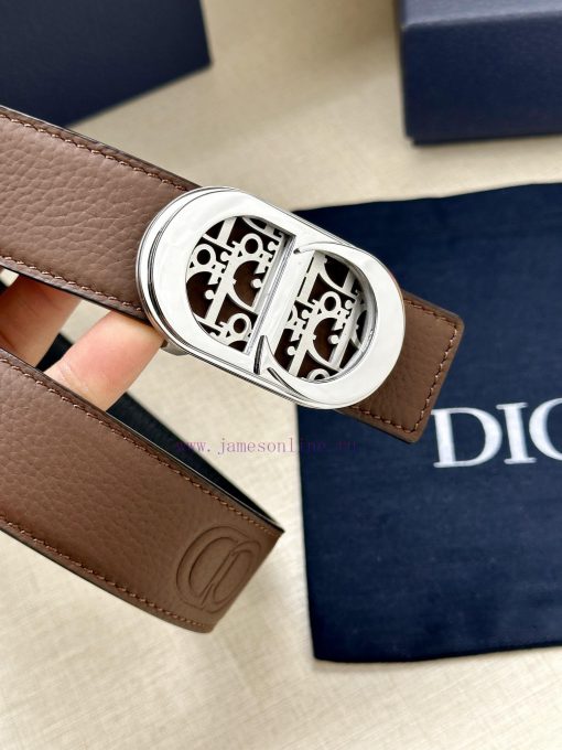 This 35mm double-sided belt from Dior combines elegance and modern style. One side is made o 55nh0me4 - Image 3