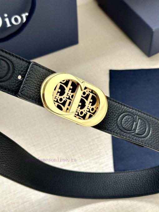 This 35mm double-sided belt from Dior combines elegance and modern style. One side is made o oxnvg1fy - Image 3