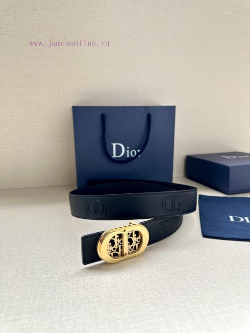 This 35mm double-sided belt from Dior combines elegance and modern style. One side is made o fxc3pug8 - Image 4