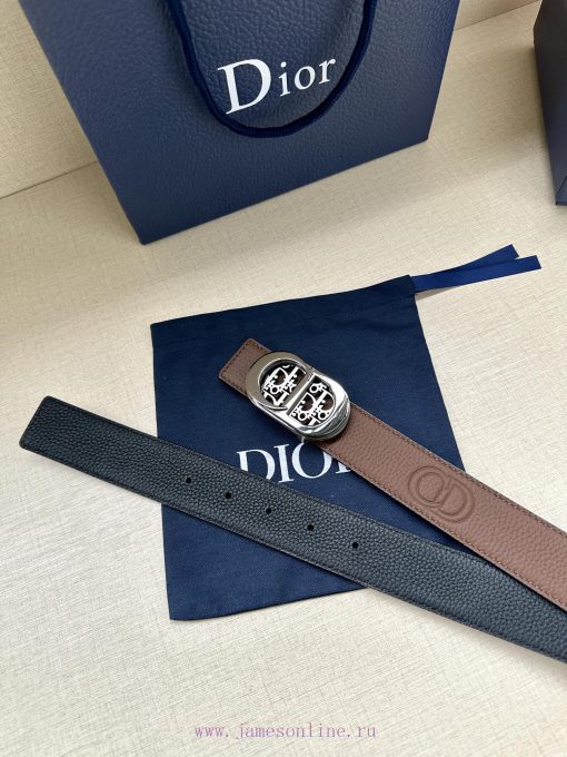 This 35mm double-sided belt from Dior combines elegance and modern style. One side is made o 55nh0me4 - Image 7