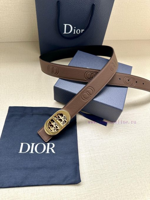 This 35mm double-sided belt from Dior combines elegance and modern style. One side is made o 55nh0me4 - Image 9