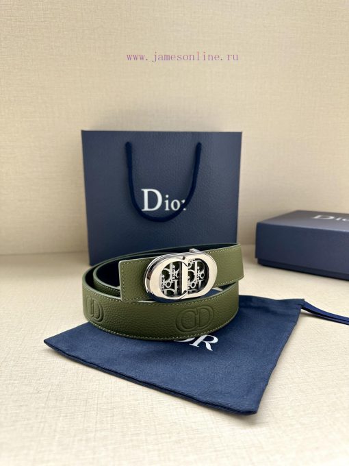 This 35mm double-sided belt from Dior combines elegance and modern style. One side is made o ii0y09y7 - Image 6